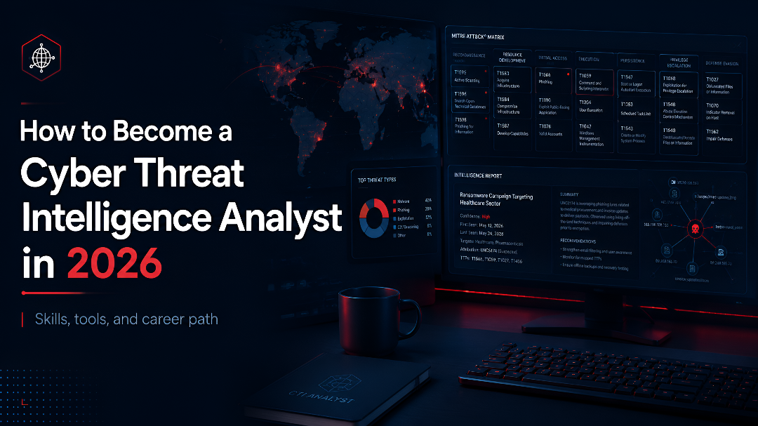 Threat intelligence analyst working in a MITRE ATT&CK Navigator dashboard